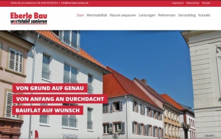 Homepage Eberle Bau