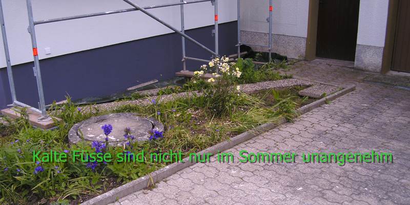 Wenn Die Fusse Nass Stehen Ist Eine Trockenlegung Sinnvoll